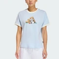 Футболка Adidas PANDA CHILL для женщин, Цвет: Кристально-синий, Размер: XS | Китай.рф