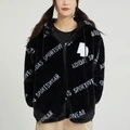 Куртка adidas MONOGRAM женская оверсайз чёрная, Цвет: черный, Размер: S | Китай.рф