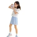 Костюм спортивный детский adidas x SEEBIN с шортами, Набор: Костюм (белый топ + синие брюки), Размер: 140 | Китай.рф