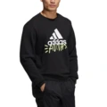 Толстовка adidas с графическим принтом, мужская, черная, Цвет: черный, Размер: M | Китай.рф