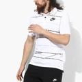 Мужское поло Nike с логотипом, отложным воротником и коротким рукавом, Цвет: Белый, Размер: L | Китай.рф