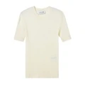Свитер женский трикотажный LACOSTE France Crocodile с коротким рукавом, Цвет: 70V/молочно-белый, Размер: 34 | Китай.рф