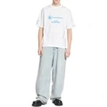 Футболка Balenciaga x WFP белая мужская с логотипом, Цвет: Белый, Размер: XS, Издание: Нет оригинального подарочного пакета, подарочной коробки | Китай.рф