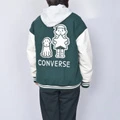Стеганая куртка Converse с логотипом, унисекс, зеленая, Цвет: зеленый, Размер: S | Китай.рф