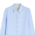 Рубашка Weekend MaxMara женская из льняной ткани, Цвет: небесно-голубой, Размер: 38 | Китай.рф