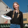 Свитшот Dickies женский с полузамком, Цвет: чёрный (KS минималистичный логотип на груди _KS45 чёрный Dike левый нижний логотип B), Размер: S | Китай.рф