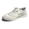 Кеды Devanro White Sneakers Top Grain Cow Leather Comfortable Low top для мужчин белые, Цвет: Белый, Размер: 38 | Китай.рф