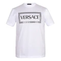 Футболка VERSACE мужская белая с логотипом, Цвет: Белый, Размер: L | Китай.рф