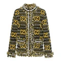 Вязаный свитер GUCCI FW22 logo с полным принтом, Цвет: желтый, Размер: XS | Китай.рф