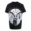 Футболка GIVENCHY мужская черная с граффити-логотипом, Цвет: черный, Размер: M | Китай.рф