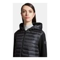 Пуховик Moncler женский черный с капюшоном на молнии, Цвет: черный, Размер: S | Китай.рф