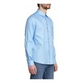 Рубашка LOEWE Anagram Pocket Shirt мужская синяя, Цвет: синий, Размер: 41 | Китай.рф