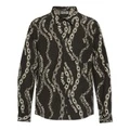 Рубашка VERSACE JEANS COUTURE Chain Couture с принтом, Цвет: черный, Размер: 46 | Китай.рф
