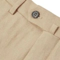 Повседневные брюки Loro Piana Carlo SS25 из льна, мужские, цвета вяз, Цвет: цвет вяза, Размер: 46 | Китай.рф