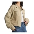 Куртка Lee SS26 женская хаки с лацканами, Цвет: хаки, Размер: XS | Китай.рф