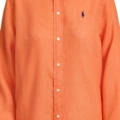 Рубашка Polo Ralph Lauren с вышивкой из Китая, Цвет: истинно-оранжевый, Размер: S | Китай.рф