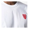 Футболка CDG Play с вышитым сердцем белая мужская, Цвет: Белый, Размер: XXL | Китай.рф