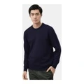 Трикотаж UNIQLO Unisex Navy Blue Crew Neck Moderate Other, Цвет: темно-синий, Размер: XS | Китай.рф