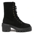 Короткие сапоги Stuart Weitzman на толстой подошве, Цвет: черный, Размер: 37.5, Издание: Нет оригинальной коробки для обуви | Китай.рф