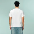 Футболка HLA Men's Crew Neck Moderate с вышивкой, Цвет: бежево-белый с узором U0, Размер: S | Китай.рф
