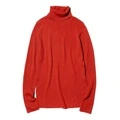 Свитер UNIQLO FW26 Sweaters Women's Agate Red Turtleneck Moderate, Цвет: Агатово-красный, Размер: XS | Китай.рф