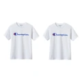 Футболки Champion Unisex 2 Pack, белые, мужские и женские, Цвет: белый+белый, Размер: S | Китай.рф