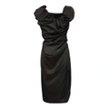Платье Vivienne Westwood с коротким рукавом черное миди, Цвет: черный, Размер: 40 | Китай.рф