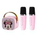 Беспроводная колонка Disney с микрофоном K202, Цвет: Минни, версия с двумя микрофонами [объёмный звук + отключение оригинального звука одной кнопкой + длительное время работы] | Китай.рф