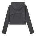lululemon Короткая сетчатая куртка с капюшоном графитово-серая, Цвет: графитовый серый, Размер: S | Китай.рф