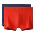 Трусы Calvin Klein мужские боксеры с логотипом, набор из 2 штук, Набор: 1 комплект из 2 штук (синий + красный), Размер: L | Китай.рф
