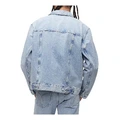 Джинсовая куртка Calvin Klein, мужская, светло-голубая, Цвет: светло-голубой, Размер: XXL | Китай.рф