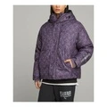 Куртка-пуховик PUMA x PLEASURES Men's Puffer Jacket с принтом, Цвет: Фиолетовый, Размер: M | Китай.рф