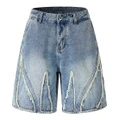 Джинсовые шорты Jeep Leisure Collection Vintage Washed Blue для мужчин и женщин, Цвет: Ретро-стиранный синий, Размер: S | Китай.рф