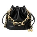 Сумка LOLLiPOPS Cow Leather With Synthetic Leather Girlfriend One Shoulder Handbag Black, Цвет: черный, Коробка: Базовое оборудование | Китай.рф