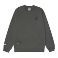 Свитшот Aape мужской с круглым вырезом и вышивкой, Цвет: Зеленый КХЕ, Размер: S | Китай.рф