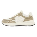 Кроссовки ARMANI EXCHANGE Low Top мужские на платформе 4.4 см хаки/экрю, Цвет: Хаки и бежевый, Размер: 40 | Китай.рф