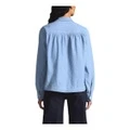 Рубашка Levi's женская с длинным рукавом, Цвет: синий, Размер: S | Китай.рф