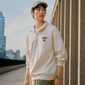 Толстовка Skechers с полузамком, унисекс, белая, Цвет: слоновая кость-001J, Размер: XS 85 | Китай.рф