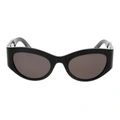 Очки солнцезащитные Balenciaga Cat Eye Frame, женские, чёрные, Стиль: черный, Размер: 54, Коробка: Базовая комплектация – футляр для очков | Китай.рф