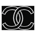 Вязаный шарф CHANEL с узором в чёрном цвете, унисекс, Стиль: черный, Размер: F, Коробка: Базовая упаковка-без коробки | Китай.рф