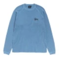 Футболка Stussy с круглым вырезом и длинным рукавом, Цвет: BLL светло-голубой, Размер: XL | Китай.рф
