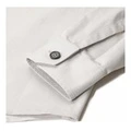 Рубашка Zegna мужская с длинным рукавом, Цвет: серо-белый, Размер: XS | Китай.рф