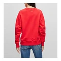 Свитшот HUGO BOSS x Looney Tunes SS23 с принтом Багз Банни, женский, красный, Цвет: красный, Размер: L | Китай.рф