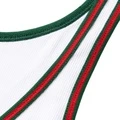 Жилет GUCCI Lido с полосатым кантом для женщин, Цвет: Белый, Набор: Версия с обрезанным ярлыком размера, Размер: S | Китай.рф