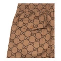 Брюки GUCCI мужские с принтом прямые коричневые, Цвет: коричневый, Размер: 46 | Китай.рф