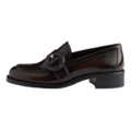 Лоферы PRADA женские кожаные на каблуке 3.5 см, Издание: С оригинальной коробкой для обуви, Размер: 36.5 | Китай.рф