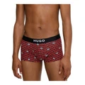 Боксеры HUGO BOSS мужские, 2 пары, с принтом, Цвет: 2 шт (чёрный+красный), Размер: S | Китай.рф