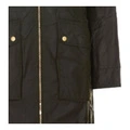 Ветровка женская BARBOUR с капюшоном и логотипом черная, Цвет: черный, Размер: 12 | Китай.рф