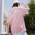 Футболка SESAME STREET Улица Сезам с принтом в американском ретро-стиле, унисекс, Цвет: розовый, Размер: L | Китай.рф
