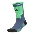 Носки баскетбольные adidas SLCT SOCK 1PP унисекс, Цвет: 1 пара (мягкий чернильно-синий/чёрный/ярко-зелёный), Размер: S | Китай.рф